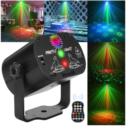 60 Pattern Laser Projector Stage Light LED RGB Party KTV Club DJ Disco Lights