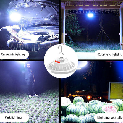 Rechargeable 120 LED Camping Tent Light USB Solar Lantern Outdoor Lamp + Remote