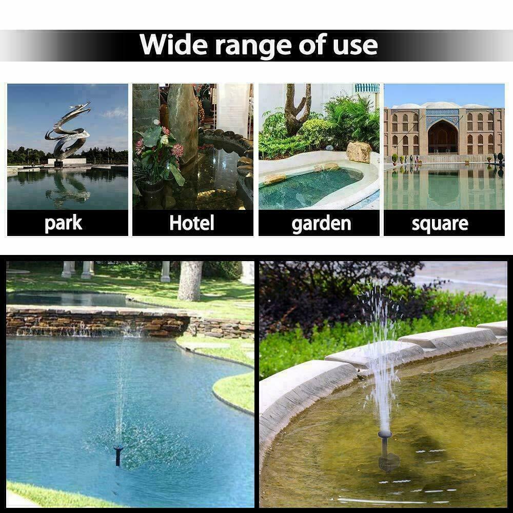 1.5W Solar Powered Water Fountain Pump Bird Bath Pond Pool Garden