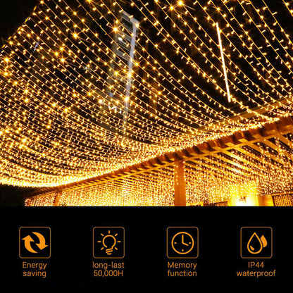 500 LED 100m Warm White String Fairy Lights Christmas Tree Xmas Party Wedding