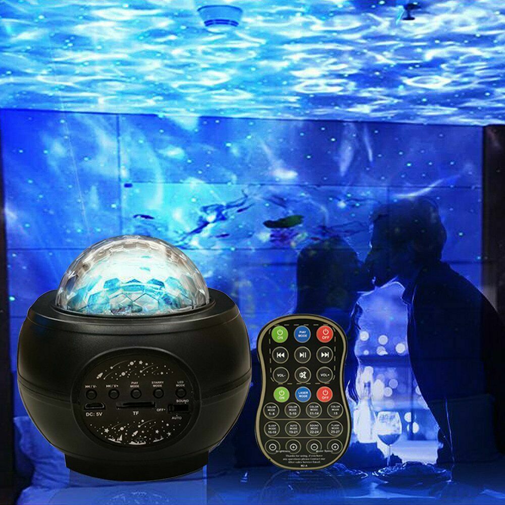 Galaxy Starry Night Lamp LED Star Projector Night Light Ocean Wave Projector KC