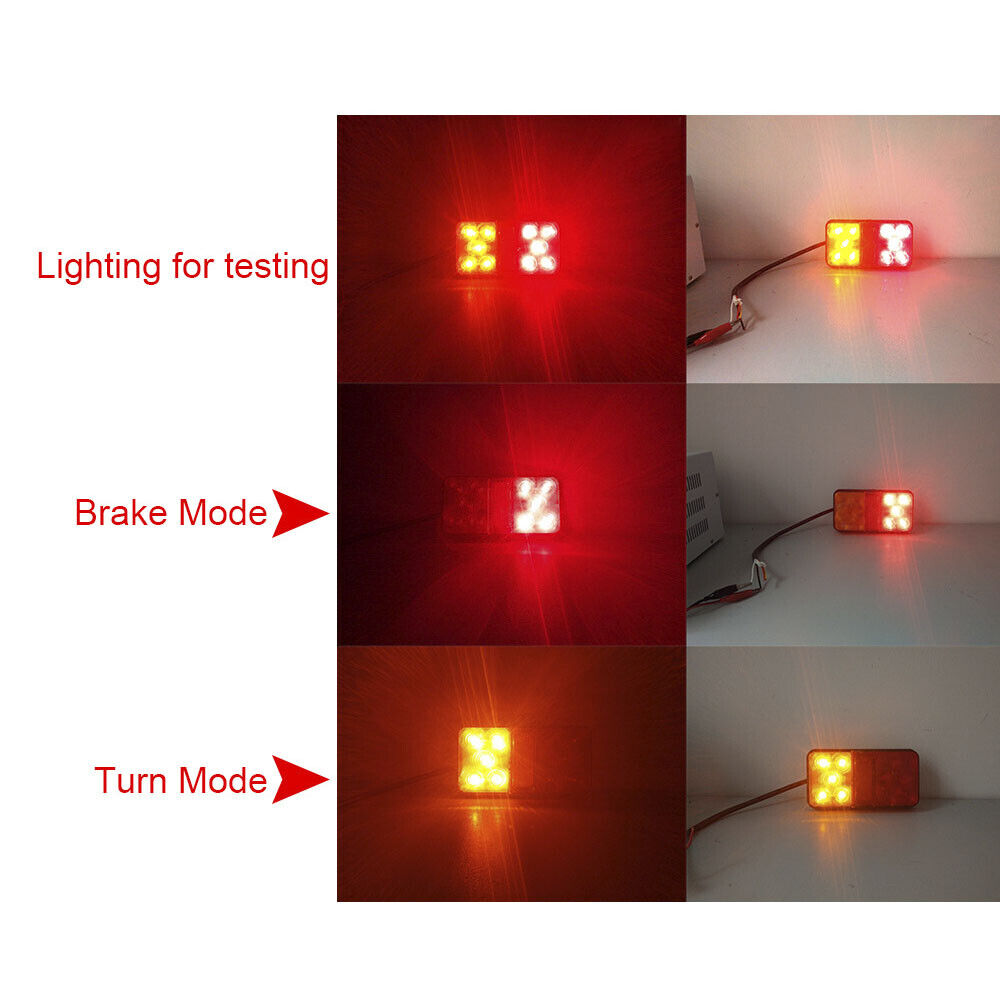 2x LED Trailer Lights Tail Lamp Stop Indicator 12V&24V Volt 4WD 4X4 Camper UTE