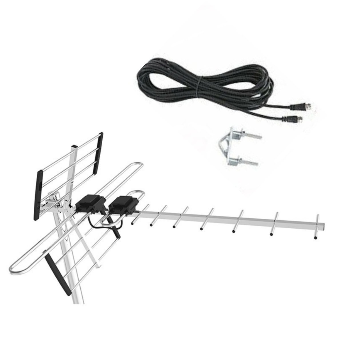 1X Digital TV Antenna UHF VHF FM 4 AUSTRALIAN conditions Country Areas 10M cable