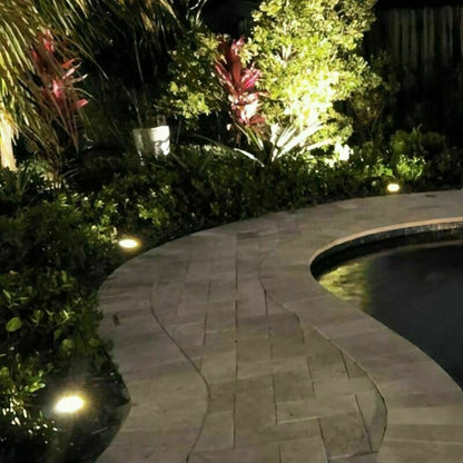 4x Solar Powered LED Buried Inground Recessed Light Garden Outdoor Deck Path