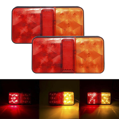 2x LED Trailer Lights Tail Lamp Stop Indicator 12V&24V Volt 4WD 4X4 Camper UTE