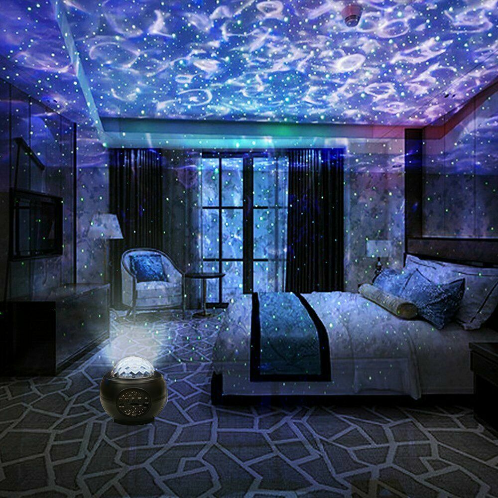 Galaxy Starry Night Lamp LED Star Projector Night Light Ocean Wave Projector KC