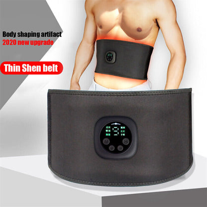 EMS Lazy Abdominal Muscle Toning Trainer Stimulator Toner Fitness Belt Exerciser