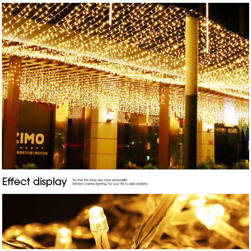 500 LED 100m Warm White String Fairy Lights Christmas Tree Xmas Party Wedding