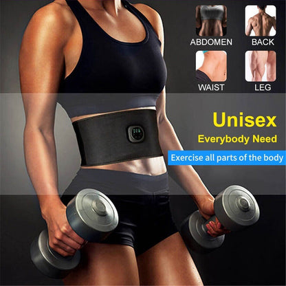 EMS Lazy Abdominal Muscle Toning Trainer Stimulator Toner Fitness Belt Exerciser