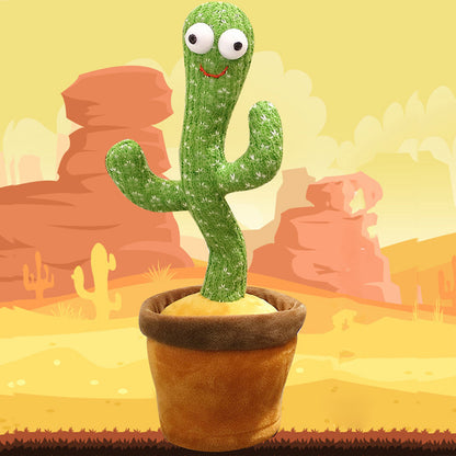 Dancing Cactus Plush Toy Electronic Shake with Song Cute Dance Succulent Gifts