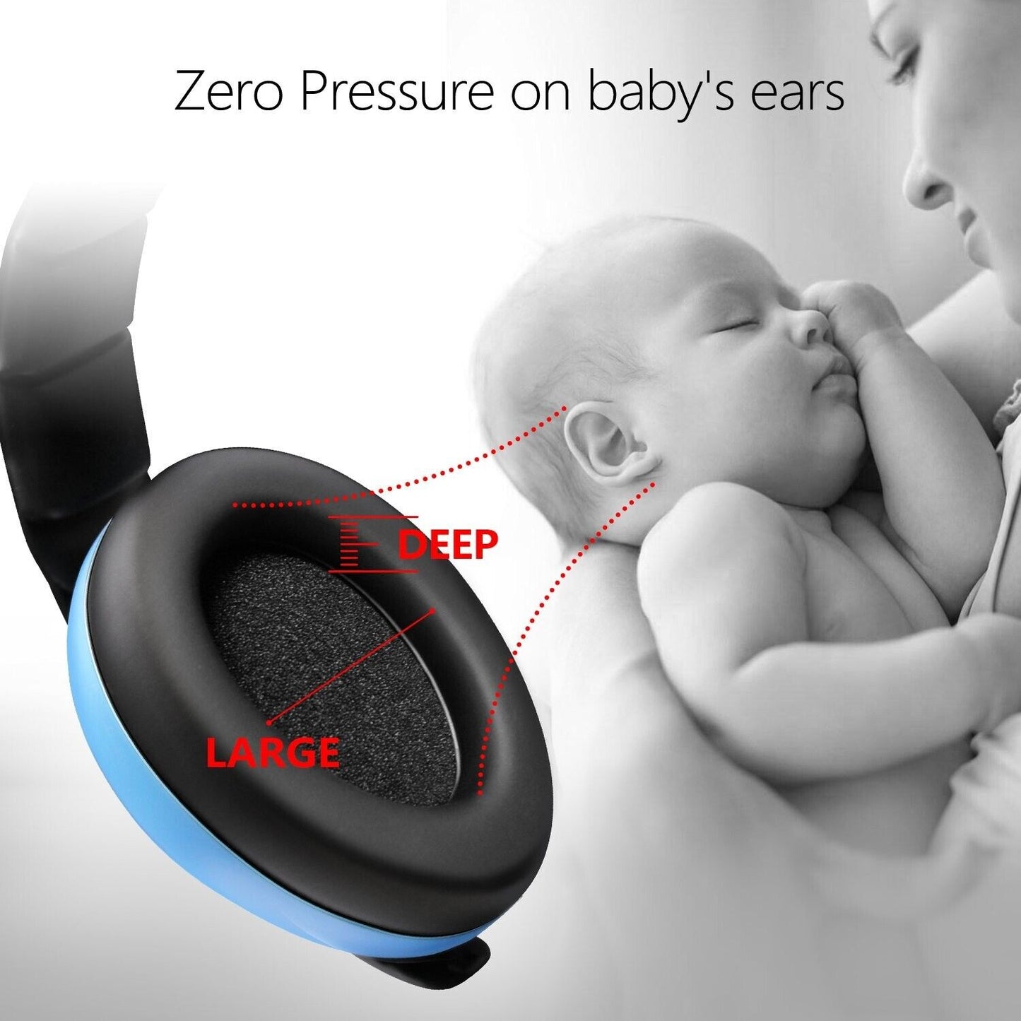 Baby Ear Protection/ Noise Cancelling Headphones/Baby Ear Muffs-3months-5 years, Blue