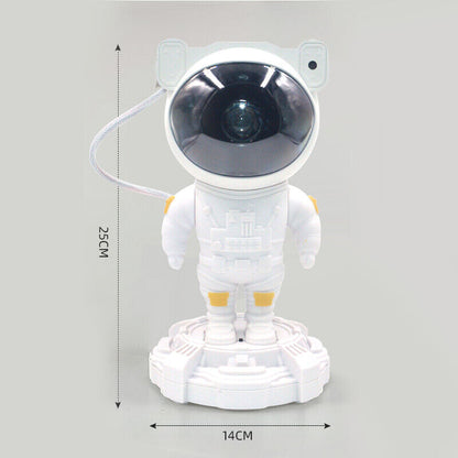 Astronaut Projector Light USB Rechargeable LED Starry Night Light Bedside Table Lamps with Speaker and Build-in Battery