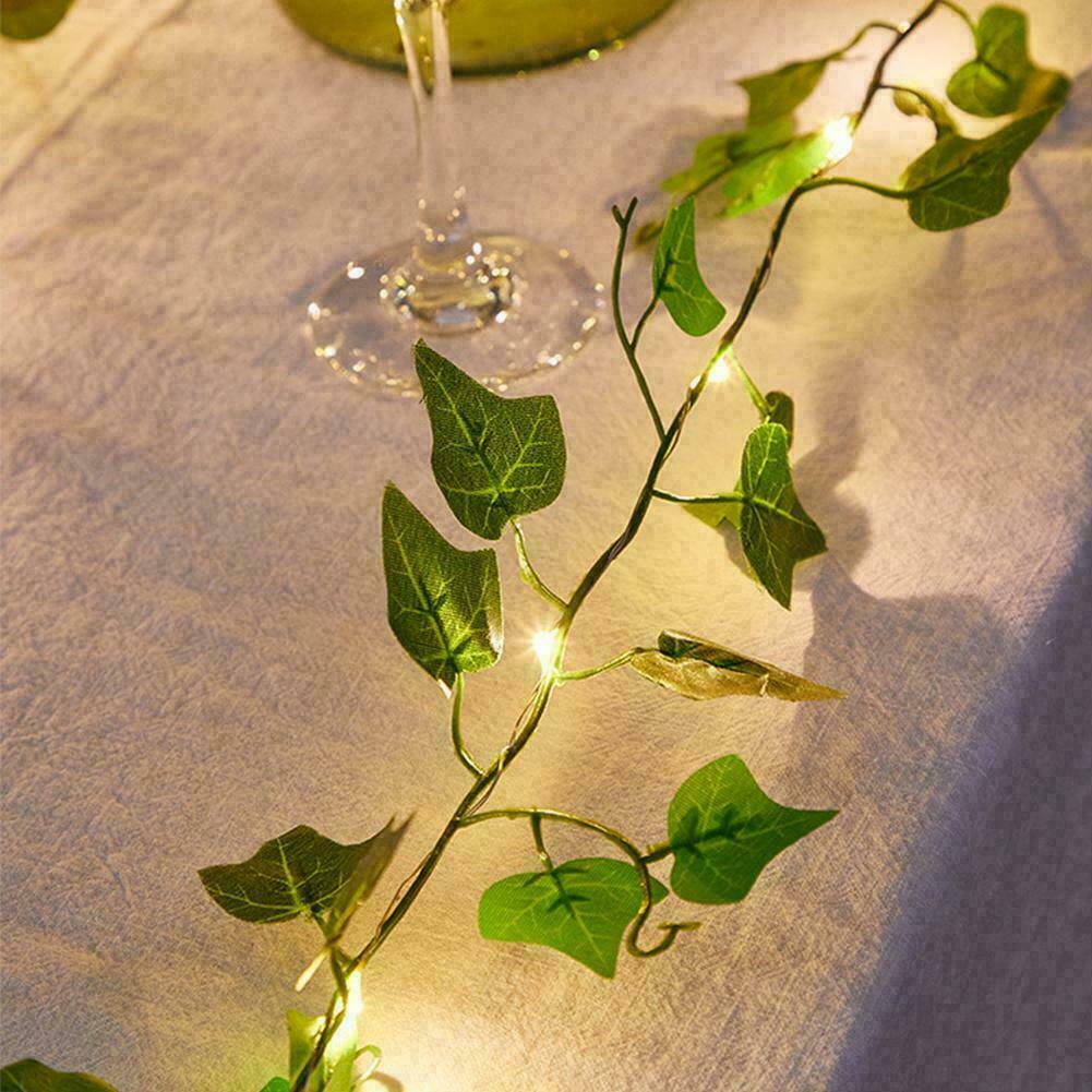 100LED Solar Powered Ivy Fairy String Lights Garden Outdoor Wall Fence Light