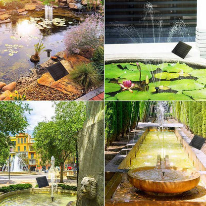 1.5W Solar Powered Water Fountain Pump Bird Bath Pond Pool Garden