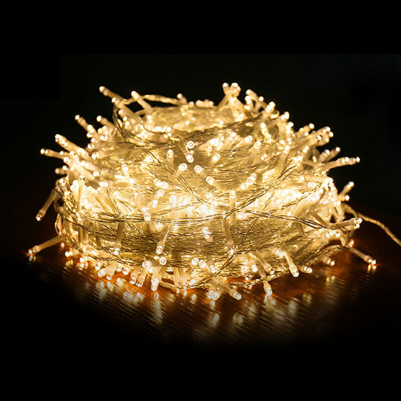 500 LED 100m Warm White String Fairy Lights Christmas Tree Xmas Party Wedding