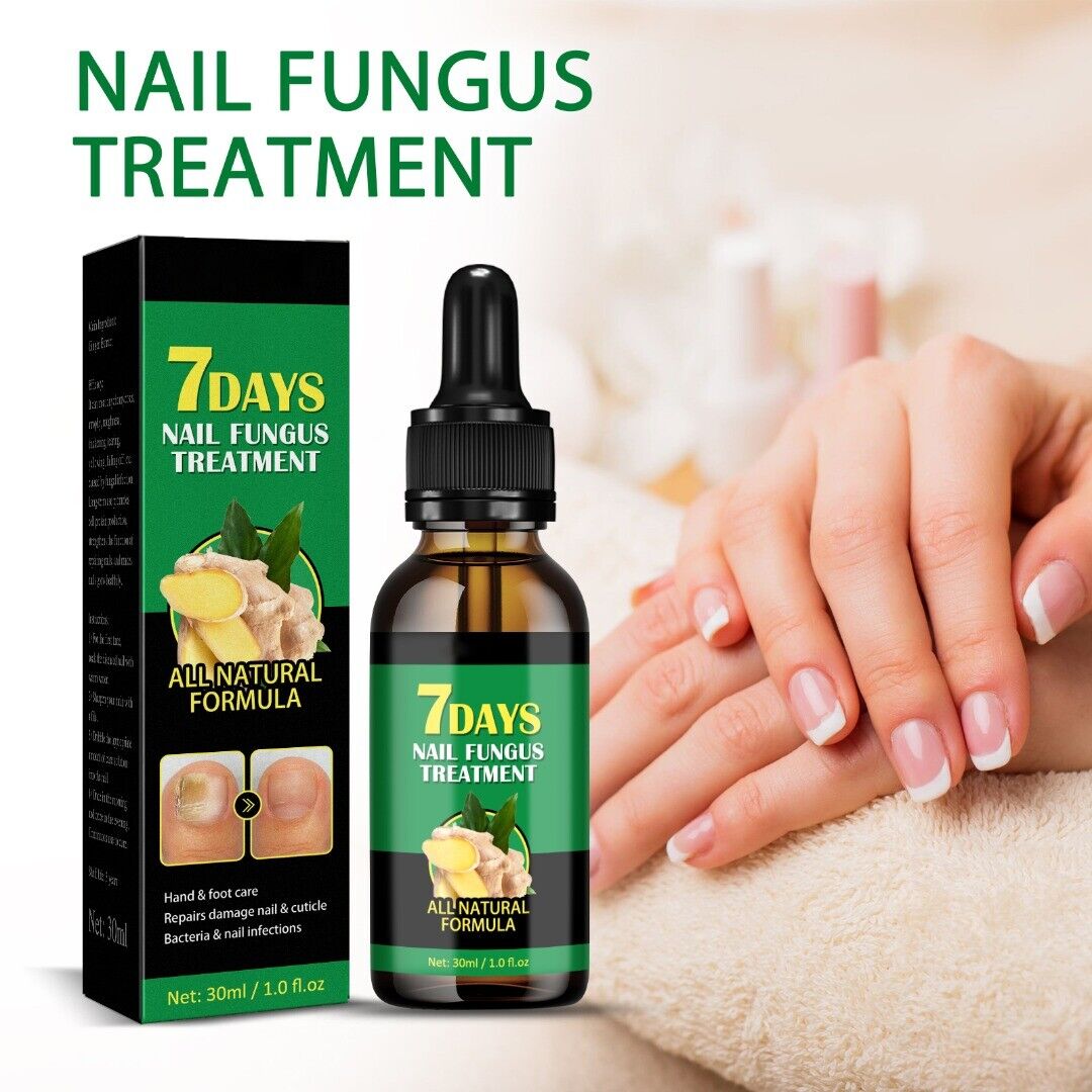 Ginger Nail Fungus Treatment Anti Fungal Foot Toenail Care Removal Repair Liquid