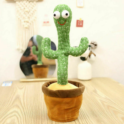 USB Dancing Cactus Plush Toy Electronic Shake with Song Funny Kids Baby Toy Gift