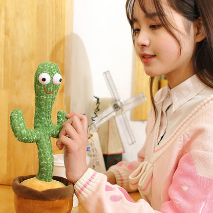 Dancing Cactus Plush Toy Electronic Shake with Song Cute Dance Succulent Gifts