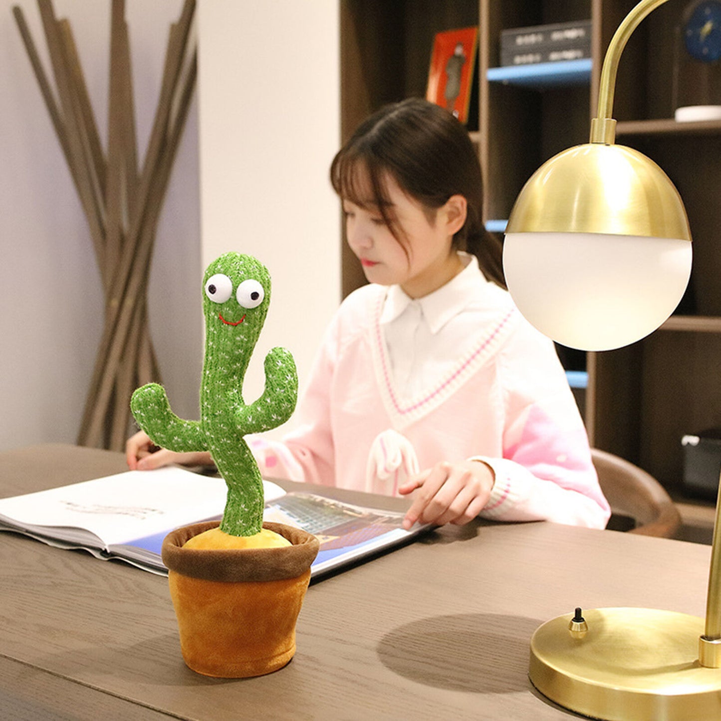 Dancing Cactus Plush Toy Electronic Shake with Song Cute Dance Succulent Gifts