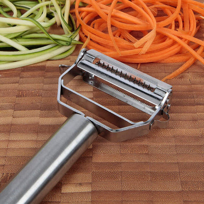 Stainless Steel Serrated Cutter Fruit Peeler Slicer Potato Vegetable