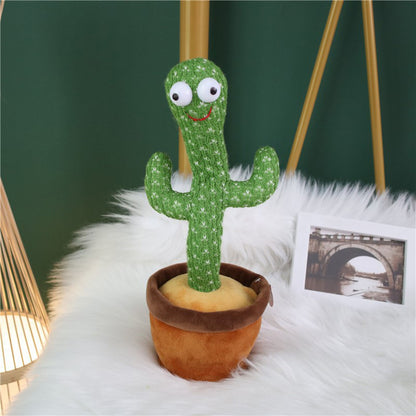 Dancing Cactus Plush Toy Electronic Shake with Song Cute Dance Succulent Gifts