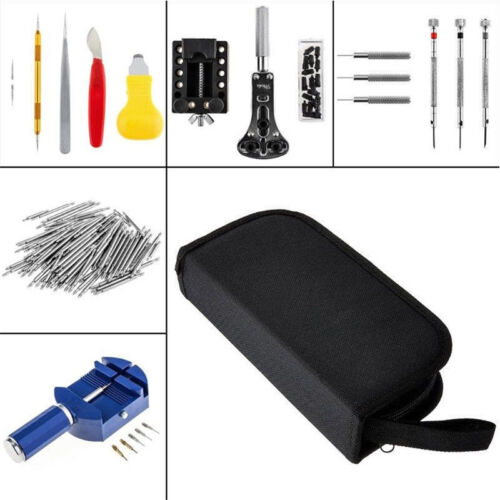 147 Pcs Watch Repair Tool Kit Link Spring Bar Remover Back Case Opener