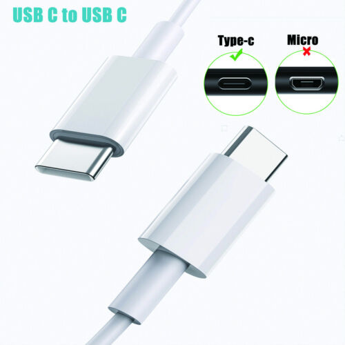 USB C to Type C Charger Cable 3A PD Quik Fast Charging Lead for Samsung Google